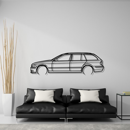 Bmw e39 touring wandkunst - bmw,